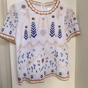 Nordstrom Embroidered Dress Shirt